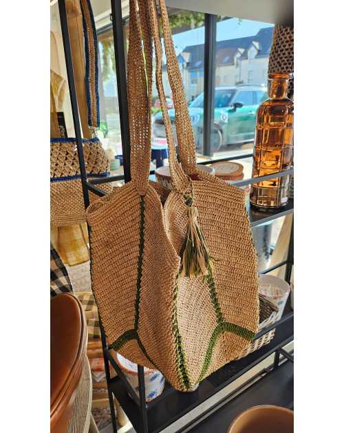 Sac en raphia naturel et...