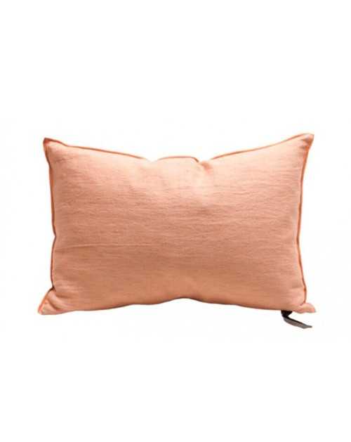 Coussin Lin lavé froissé...