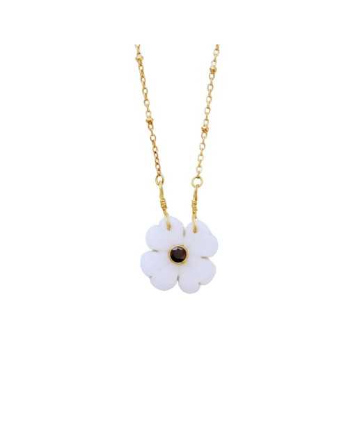 Collier Flowers Nacre - Le...